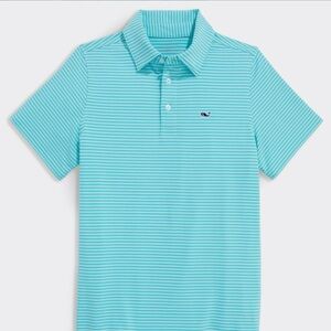 VINEYARD VINES Boys' Bradley Stripe Sankaty Performance Polo, L (16)